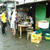 散歩中に　fish market 