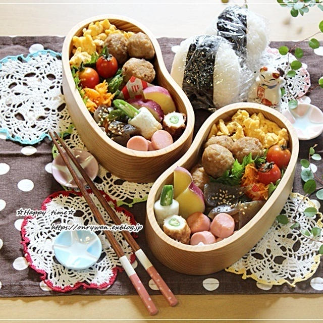 おにぎり・肉団子弁当♪