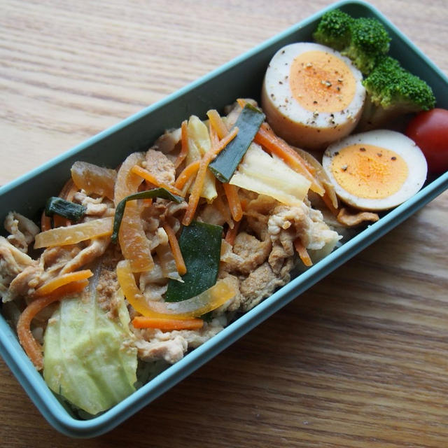 今日はのっけ弁当