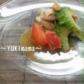ゴーヤと豚バラ肉のガーリックtomato。。載せました by YUKImamaさん