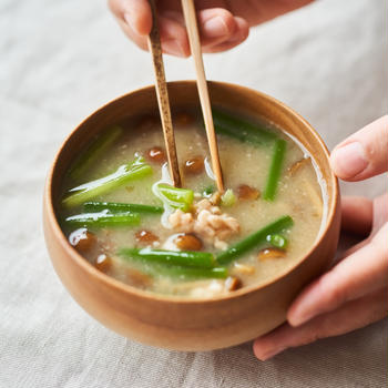 疲れた時の、納豆汁(納豆ねぎ汁)