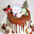 クリスマスケーキをシフォンケーキで作ってみました。