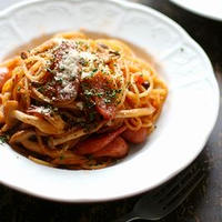 早ゆでパスタでスパゲティナポリタン