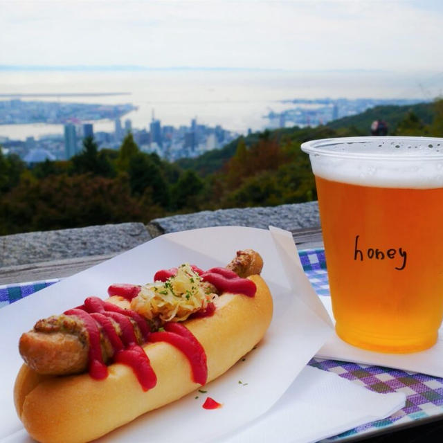 【神戸布引ハーブ園】一人ハイキングの記録～景色を眺め、ホットドック＆ビールをキメる！～