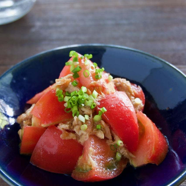 5分でできる!トマトとツナの梅風味サラダ