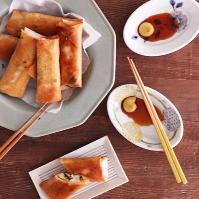 包丁不要！旨味の秘密は…豆苗と鶏ひき肉の春巻き♡プレゼントキャンペーンあり