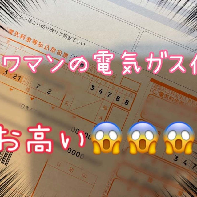 高い原因は床暖？今月のタワマン暮らしの電気ガス代