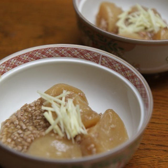 レシピ　かぶのそぼろ煮