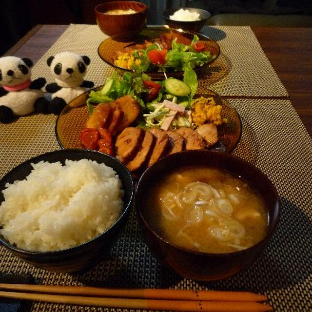 焼き豚献立＆お弁当