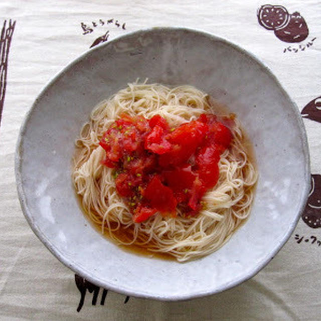おろしトマトの素麺