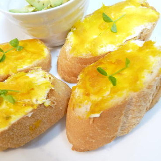 かぼちゃの煮物のバゲット♪　煮物の次の日はこれで！！おいひ～♪