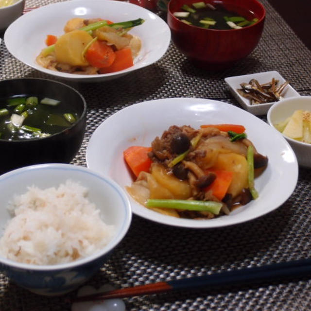 昨日の晩御飯☆とはじめての干し柿