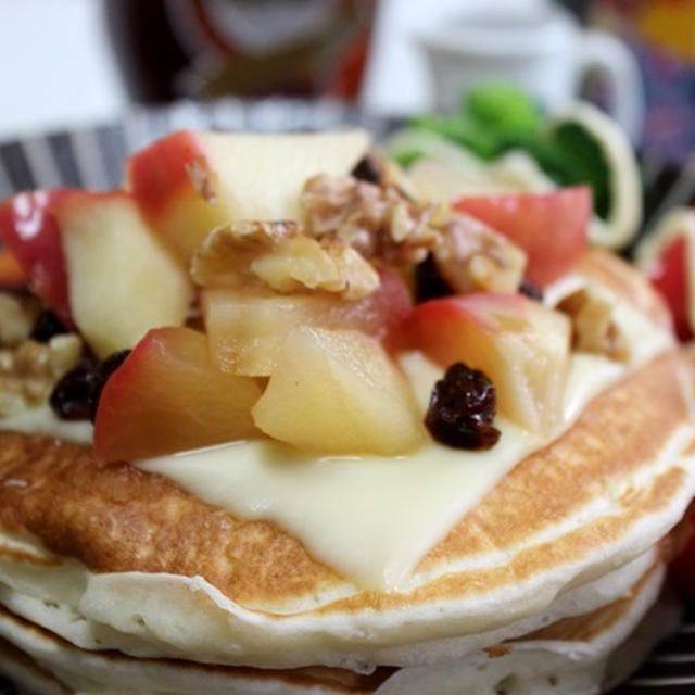 パンケーキ朝食♪　秋の北海道3日目