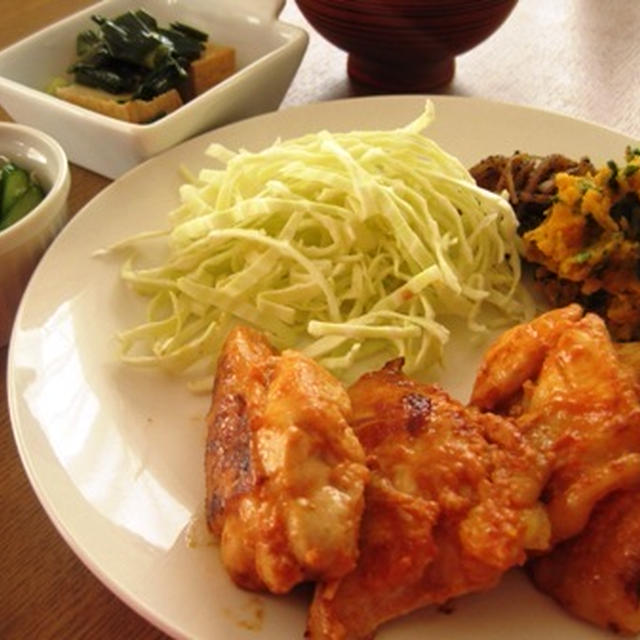 塩ヨーグルト胸肉のタンドリーチキン風