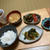 わけぎと鶏皮の炒め煮メインの晩御飯
