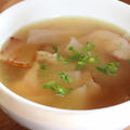 365日汁物レシピNo.49「桜島大根とベーコンのスープ」
