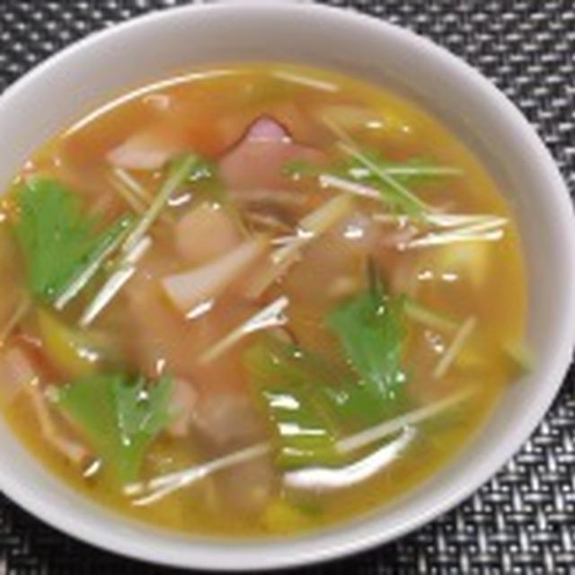 冷凍野菜でおいしい「ミネストローネ」