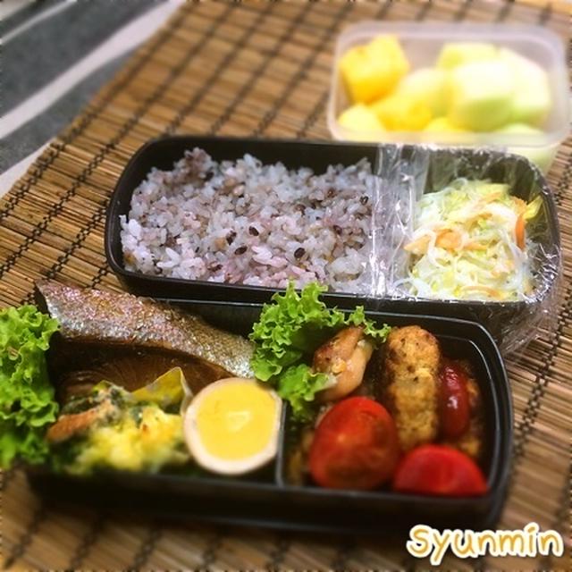 2014/4/16弁当　メインありすぎ弁当★クッキング