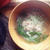 春菊とハマチのつみれ汁の食卓
