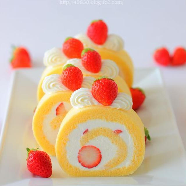 ふわふわロールケーキ♪