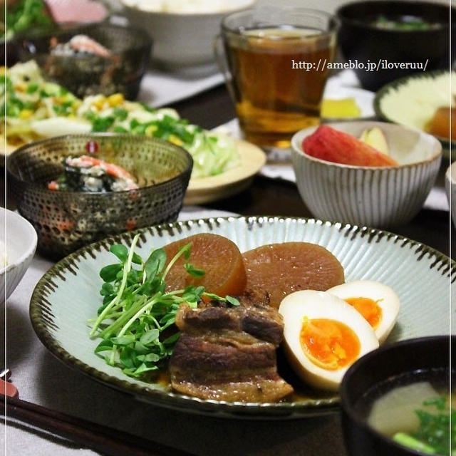 豚の角煮を3日かけて食べてみる。～スンドゥブde豚の角煮～