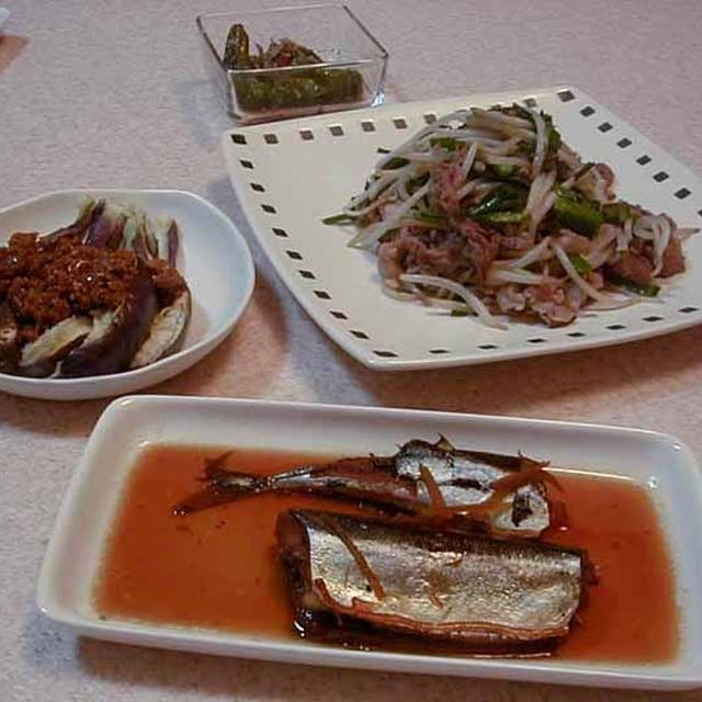 秋刀魚の丸ごと生姜煮