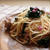 鶏肉としば漬けのパスタ