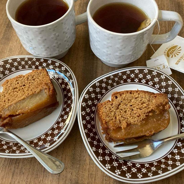 ２度目のタルトタタン風パウンドケーキ♪