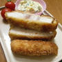 メカジキのチーズパン粉焼き＊砂肝のバター醤油炒め