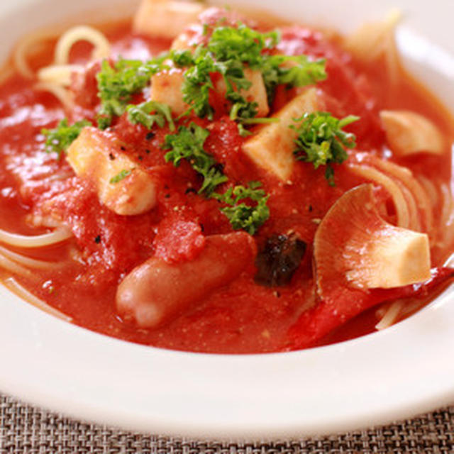 レシピ「トマトの時短スープパスタ」、外食と家ごはんについて思うこと