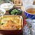 今日の晩ごはん　９月２０日　パンでキッシュ