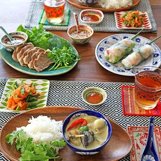 夏の簡単アジア料理でおもてなし☆お友達とおうちランチ