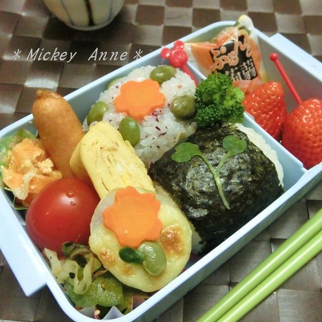 春休み❀　児童館弁当。