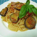 ナスとトマトのパスタ
