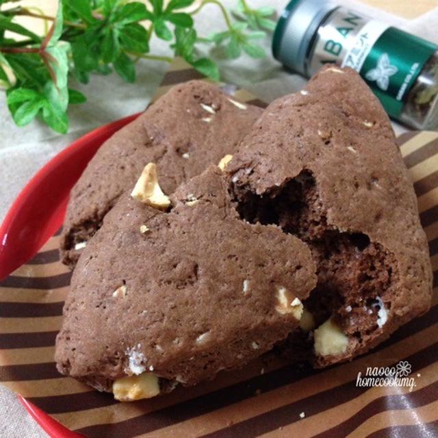 HMで♪ふんわりスッキリ＊ミントチョコレートスコーン