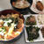 親子丼と干し柿