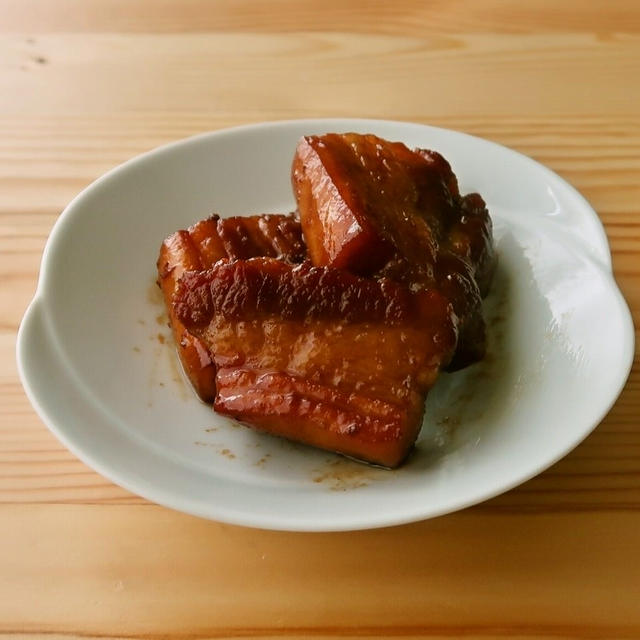 フライパンで豚バラ角煮