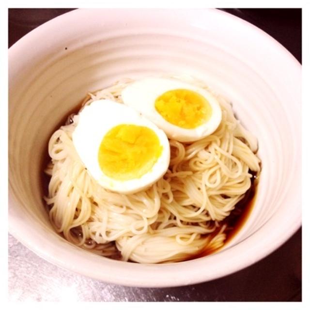 塩漬け卵と伊勢風そうめん