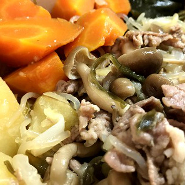 沢山作った肉じゃが＆庭の不揃いなインゲン♪