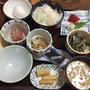 肘折温泉の三春屋のヘルシーな朝ごはん