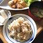 おはようごはん「割れ湯葉の炊きこみごはん」。