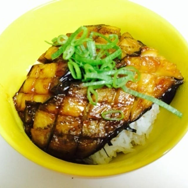 茄子の蒲焼丼