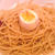 半熟たまごのパスタ　醤油味