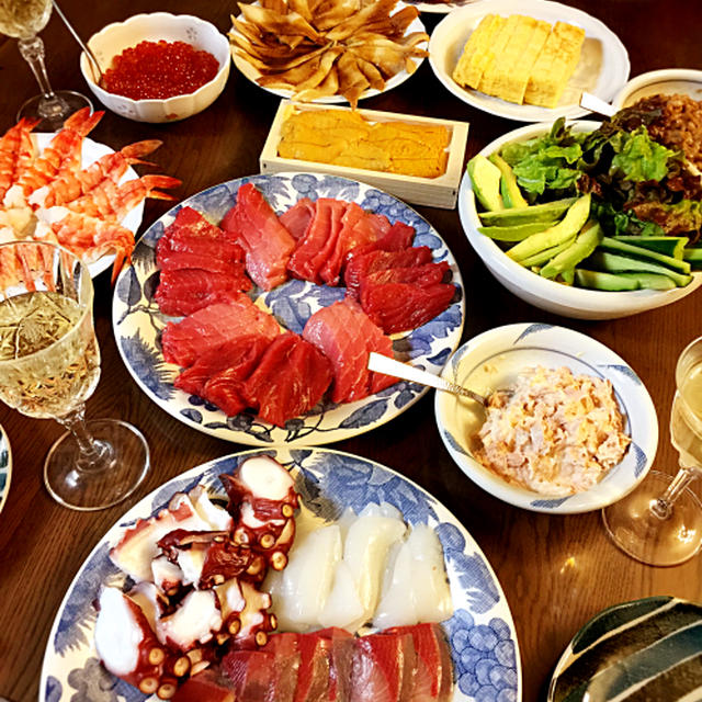 恒例の実家での元旦＆二日の食事♪