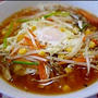 インスタントラーメンで野菜たっぷり月見ラーメン#私のごはん