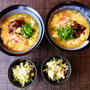 華やか＆フォトジェニックのお題に合格かな・・・鶏卵うどん牛肉の時雨煮添え♪・・♪