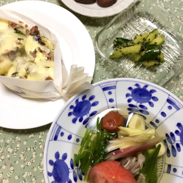 7月第3週の教室、丁寧な冷たい一皿