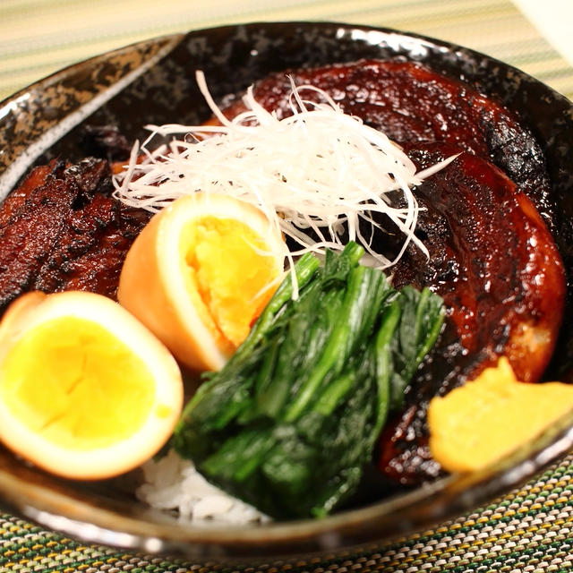 豚の角煮丼♪　～保温調理でトロットロに！～