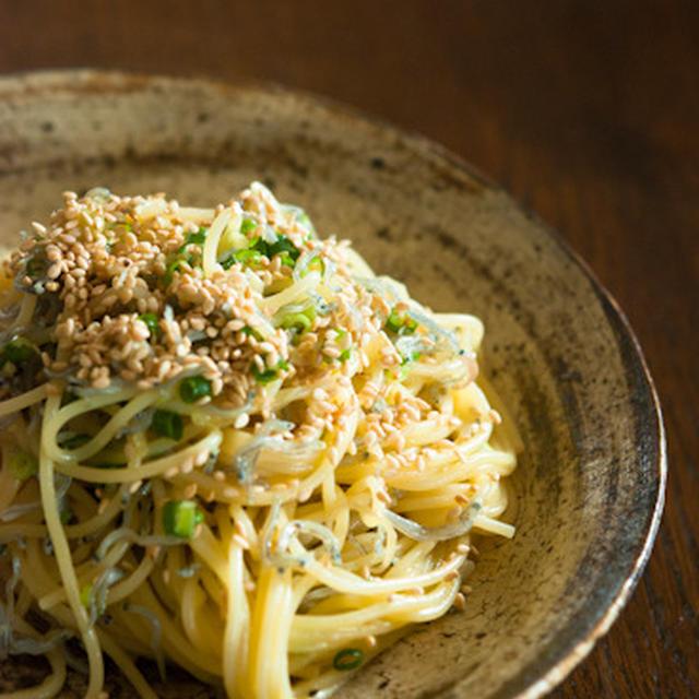 ごまとおじゃこのパスタ