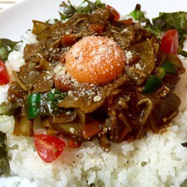 ☆赤ワインの効いた菜食ドライカレー ☆